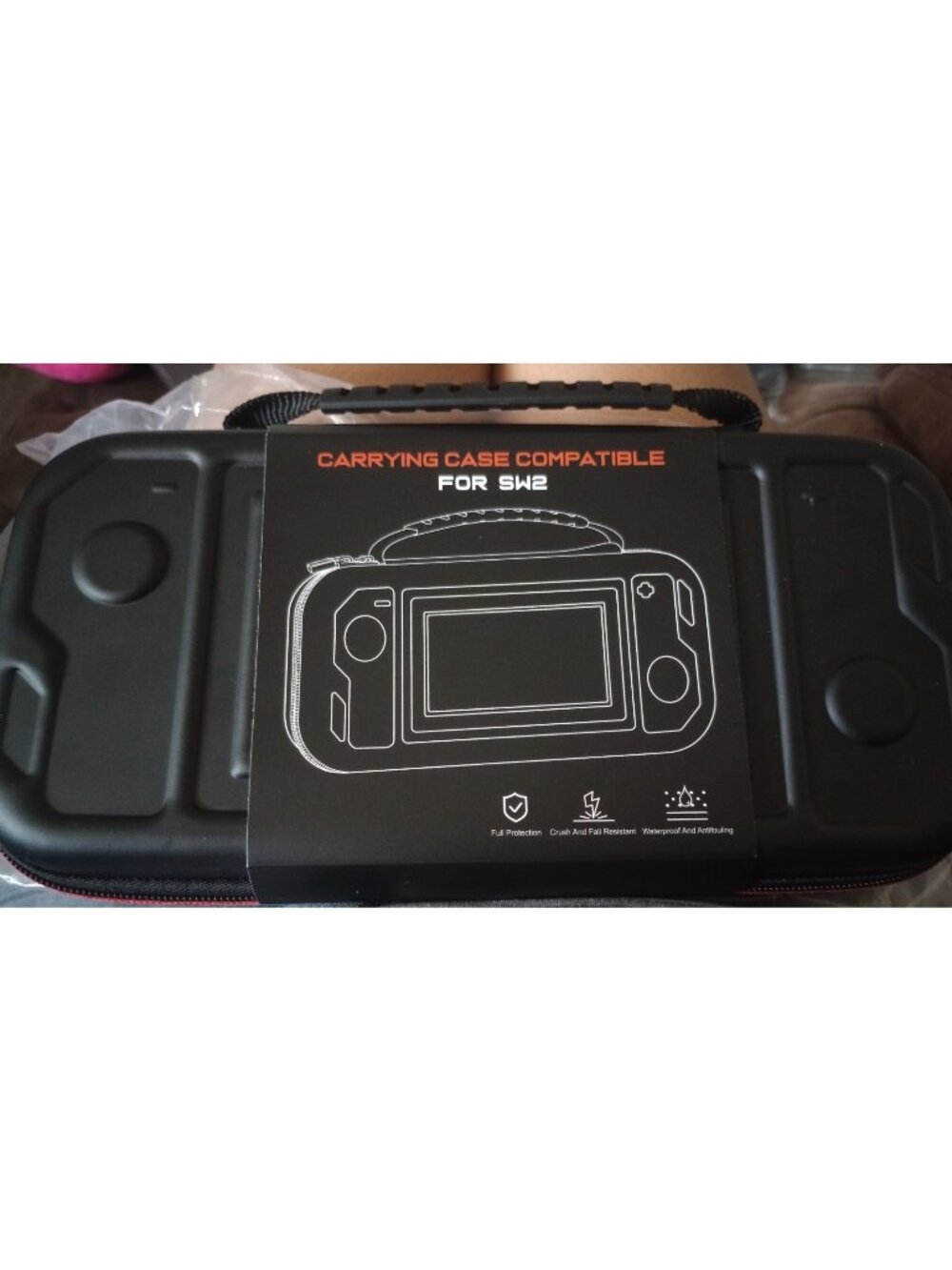 Carrying case compatible SW2 Black Full Protection Crush/Fall/Water Resistant